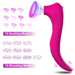 kf S53b2b6c70e02487285893386dc5b77deJ Powerful Sucking Dildo Vibrator Female Clit Clitoris Sucker Vacuum Stimulator G Spot Vibrating Adults Goods Sex