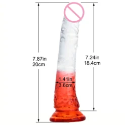 kf S5876f05522a4402991182e5f9cebafadB Realistic Dildos Erotic Jelly Dildo Artificial Penis G spot Simulation Large penis Anus Anal plug Female