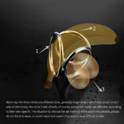 kf S634302ca3f7d4ae1922d21f0661cafe6E Metal Cock Ring Men Ejaculation Delay Sex Training Supplies Aids Adult Couple Scrotal Restraint Masturbation Locking