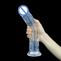 kf S63fada68d57a4647973ced65ae56690aB Realistic Big Jelly Dildo Women Erotic Anal Sex Toys Gay Soft Clitoris Vaginal Masturbators Penis Suction