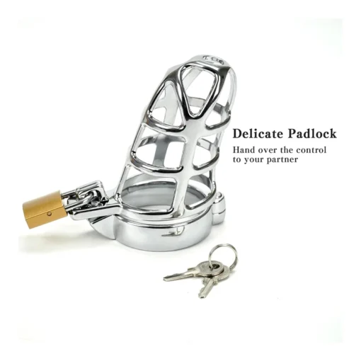 kf S66dcdd30c18a4080ad4ff51d52b07816f Sex Toys BDSM Men Metal Urethra Chastity Lock with 3 Snap Ring Penis Bondage Adult Chastity