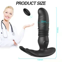 kf S6e6cca128a994edc80bffd1128268ec3T Dildo Butt Massager Wireless Remote Control Anal Plug Stimulator Male Retractable Prostate Vibrator For Men Adult