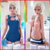 kf S6e7bef6f1a904c87a004f436ee5d4ebfN AJ 168cm Cheap Sex Toys Realistic Silicone Locking Butt Plug Adult Toys Sex Shop 3 Hole