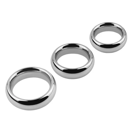 kf S6f31cb18026d49229ef8040f1b20c1287 Cock Ring Stainless Steel Metal Scrotal Restraints Glans Penis Men S Testicular Weight Locked Sperm Ring