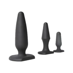 kf S753419f51d5d40abb98528930ca40de8Z S M L Silicone Plug Anal Butt Plug Beginner Anal Stimulation Trainer Male Women Trrainer Anal