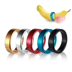kf S7a90a8c6ac3b462daec58ffa48e4f5daI BDSM Metal Men s Cock Erection Ring Adult Scrotal Ejaculation Delay Restraints Male Penis Headers Sex