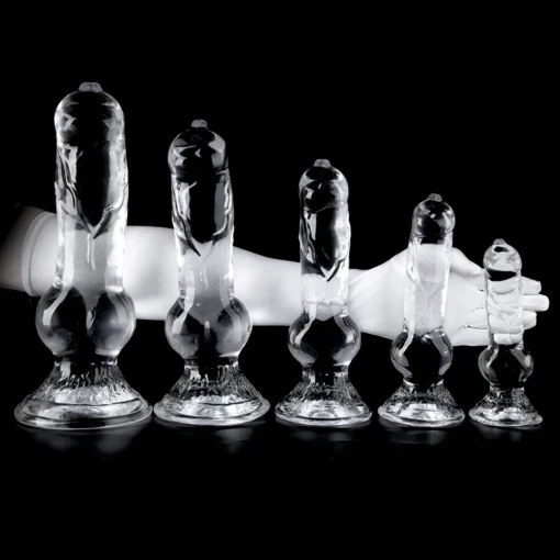 kf S7e90b6257b284aac9bc1d7a39a9c7b9e5 Soft Jelly Dildo Realistic Animal Penis With Suction Cup Big Dog Dick Anal Plug Adults Female