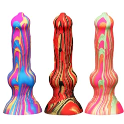 kf S7f0f01a031344bd893b7d8d36fc2a3fbR New Silicone Animal Dildo Dog Fox Wolf Penis Not Ejaculation Realistic Dildos Sucker Anal Plug Sexy