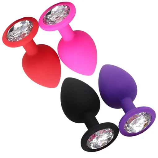 kf S8482bc5813524217bdf98d38c9b3ad87D Silicone Butt Plug Butt Anal Plug 3 Size Butt Plug Male and Female Anal Trainer Adult
