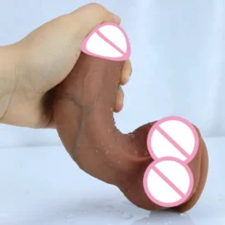 kf S84ac67ab849a4e528f316f45b614771cS Realistic Huge Dildo With Strong Suction Fantasy Anal Massage Butt Plug Vaginal Stimulate Large Penis Female