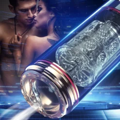 kf S8d105d245e8e4e2292715f21971af4d6G Automatic Male Masturbator Cup Telescopic Rotation Vagina Sucking Blowjob Sex Machine For Men Pocket Suction Masturbation