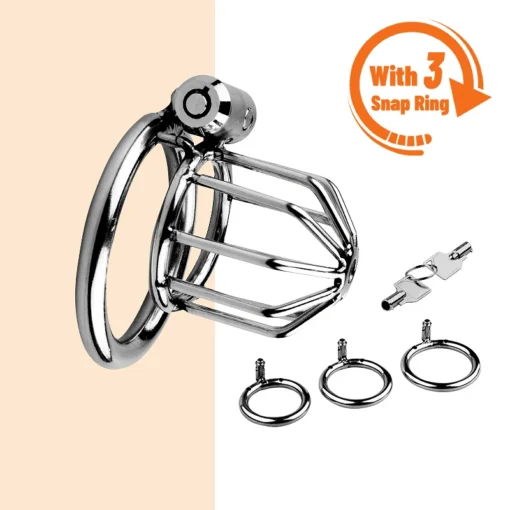 kf S8d13cf13f9d048f6b445719f8ba7e251M Man Metal Chastity Lock Bound to Prevent Cheating Penis Cage Wear it Outside Cock Cage with
