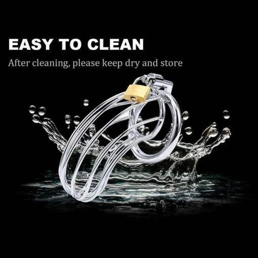 kf S8f10567966dd47f6a9b41607fcee41bbo BDSM Sex Toys Men Metal with 3 Snap Ring Urethra Chastity Lock Penis Bondage Adult Chastity