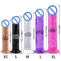 kf S8ff5639cd565485e87e11650b32b71c7d Realistic Big Jelly Dildo Women Erotic Anal Sex Toys Gay Soft Clitoris Vaginal Masturbators Penis Suction