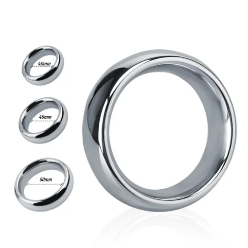 kf S917c7791aae14c21931618adf4a67cf2p Cock Ring Stainless Steel Metal Scrotal Restraints Glans Penis Men S Testicular Weight Locked Sperm Ring