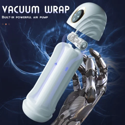 kf S9a27d74fe3604f0987dd9c3a126c7bf2m Automatic Sucking Male Masturbator Vibration Blowjob Machine Masturbation Cup Pocket Pussy Penis Pump SexToy Adult Goods