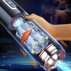 kf S9ddbf6c2b98b46708d66aafcb1672ebeq Automatic Male Masturbator Cup Telescopic Rotation Vagina Sucking Blowjob Sex Machine For Men Pocket Suction Masturbation