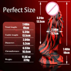 kf S9eec3996133e48d2a4622039a5d03d1bL Dragon Dildo for Women Big Anal Dildo with Suction Cup Soft Monster Dildo Silicone Anal Plug