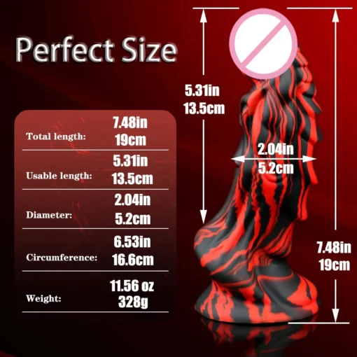 kf S9eec3996133e48d2a4622039a5d03d1bL Dragon Dildo for Women Big Anal Dildo with Suction Cup Soft Monster Dildo Silicone Anal Plug