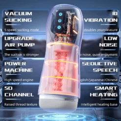 kf S9f29fdbc98d5468f8f5dcddf66d12befM Automatic Sucking Male Vibration Masturbator Blowjob Machine Heating Masturbation Cup Vaginal Sex Toys for Men Adult