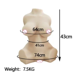 kf Sa2fb21d3bea74ea2956f3fabbd458e96w Sex Love Dolls Soft Half Body Sex Doll Body TPE Material masturbator for men Realistic Vagina