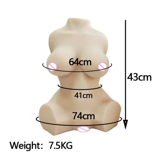 kf Sa2fb21d3bea74ea2956f3fabbd458e96w Sex Love Dolls Soft Half Body Sex Doll Body TPE Material masturbator for men Realistic Vagina