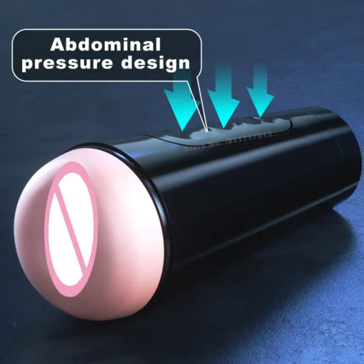 kf Sa3a4367c825447029e86ddd74f640875m Male Masturbator Cup Silicone Vagina Stroker Pocket Pussy Blowjob Endurance Exercise Masturbation Sex Toys for Men