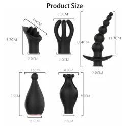 kf Sa7382e6795914fdd959633118648217be 5 in 1 Licking Tongue Vibrator Nipples Clitoris G Spot Stimulator Butt Plug Anal Massager Adult
