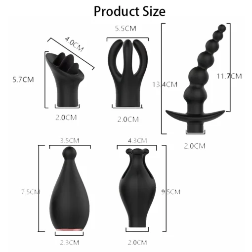 kf Sa7382e6795914fdd959633118648217be 5 in 1 Licking Tongue Vibrator Nipples Clitoris G Spot Stimulator Butt Plug Anal Massager Adult