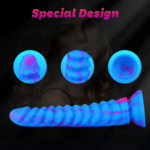 kf Sa817663796164639b6b27d6e980acab98 Soft Silicone Monster Dragon Scale Mixed Color Dildo Adult Sex Toys Anal Plug Masturbate Anus Stimulate