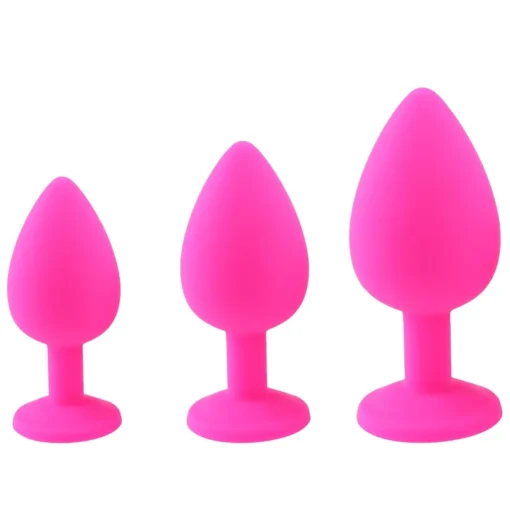 kf Sa87fb193d34d4f4980d6c04818a7d8d82 Silicone Butt Plug Butt Anal Plug 3 Size Butt Plug Male and Female Anal Trainer Adult