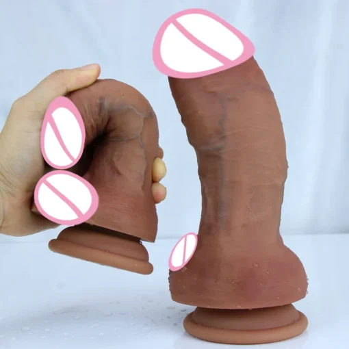 kf Saafc223c3476427094e873586d7ce682I Realistic Huge Dildo With Strong Suction Fantasy Anal Massage Butt Plug Vaginal Stimulate Large Penis Female