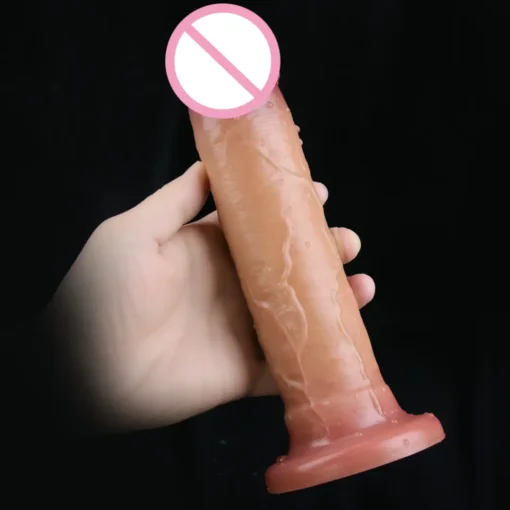 kf Sac55c1cc48b4450fa6c0e190ee183a9dt Soft Silicone Penis Realistic Thick Dildo Gay Adult Sex Toy for Women Suction Cup Big Dick scaled