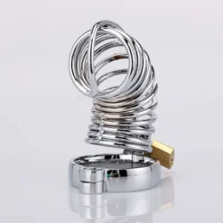 kf Sb4282a7cd9974198846dc1d05f773df0F with 3 Snap Ring Sex Toys Men Stainless Steel Metal CB Chastity Lock Penis Bondage Chastity