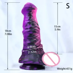 kf Sb72390c29f7f4c5da5cd0e306a81fba1K Mixed Color Realistic Horse Dildo Silicone Sex Toys For Women Vaginal Massager G Spot Stimulato Animal