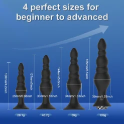 kf Sbb6d662b06e94be38856de886237a64d2 Anal Plug Vibrator For Men 4 piece Set Remote Control Anal Butt Training Massager For Women