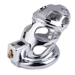 kf Sbee2fd67e5644f40b3bced3ff1434f73K SM Male Metal Chastity Cage Binding Delay Penis with CB Urethra Lock 3 Snap RingAlternative Anti
