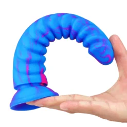 kf Sc022886574b34a96ab972e6983c6554bm Soft Silicone Monster Dragon Scale Mixed Color Dildo Adult Sex Toys Anal Plug Masturbate Anus Stimulate