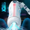 kf Sc144bd0f94c84f1d8645aaef62779fa0H Automatic Sucking Male Masturbator Vibration Blowjob Machine Masturbation Cup Pocket Pussy Penis Pump SexToy Adult Goods
