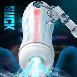 kf Sc144bd0f94c84f1d8645aaef62779fa0H Automatic Sucking Male Masturbator Vibration Blowjob Machine Masturbation Cup Pocket Pussy Penis Pump SexToy Adult Goods