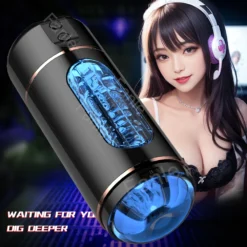 kf Sc5c05ff3ff964d1b97be71dd0e23768ee Automatic Male Masturbator Cup Vibration Blowjob Squeezable Pocket Pussy Vagina Penis Oral Sex Machine Toys for