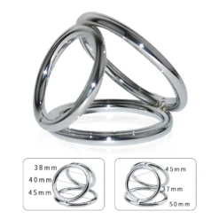 kf Sc8096c7108184b44bed66c879ee43840c Metal Cock Ring Men Ejaculation Delay Sex Training Supplies Aids Adult Couple Scrotal Restraint Masturbation Locking