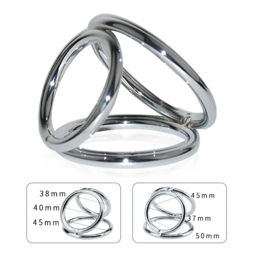 kf Sc8096c7108184b44bed66c879ee43840c Metal Cock Ring Men Ejaculation Delay Sex Training Supplies Aids Adult Couple Scrotal Restraint Masturbation Locking