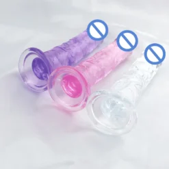 kf Sce6cd11e3f06493baae26b6f09546f71F Realistic Big Jelly Dildo Women Erotic Anal Sex Toys Gay Soft Clitoris Vaginal Masturbators Penis Suction