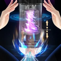 kf Scefd19c3a4854fd6a4a3e26e77d13212D Automatic Male Masturbator Cup Telescopic Rotation Vagina Sucking Blowjob Sex Machine For Men Pocket Suction Masturbation