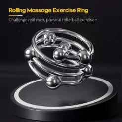 kf Sd1867aa0b52d4f7e9e5aa038133d8d47l Rolling Men Metal Cock Ring Glans Penis Training Adult Sex Supplies Scrotum Erection Ejaculation Delay Circumcision