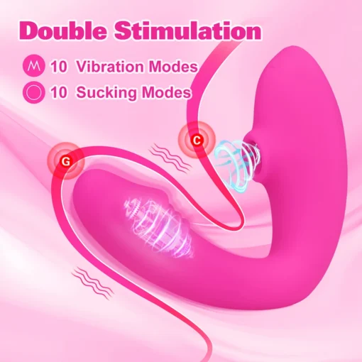 kf Sd1b1d7aad2bc43d387fefdc98d0a0e28F Sucking Vibrator For Women G Spot Dual Dildo Vibrator Clit Sucker Clitoris Stimulator Female Wireless Vibrator