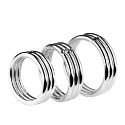 kf Sd1de5dc2e013476dae766b40a397ef36G Male Stainless Steel Metal Sperm Locking Ring Scrotal Restraint Ejaculation Delay Ring Adult Sex Toys Penis