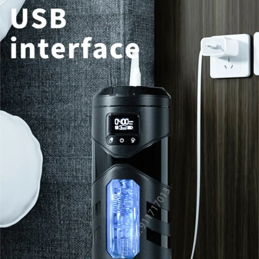 kf Sd264f6bf08504cbab9b96e8c84ae96c3F Male Masturbator Automatic Heated Blowjob Sucking Vibration Machine Masturbation Cup Silicone Vagina Sex Toy for Men