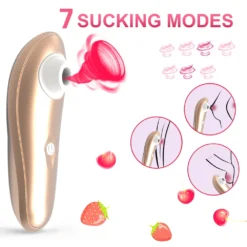 kf Sd419ef4bacc2487b938aadf3dcc657ccb Powerful Clit Sucker Vibrator Tongue Vibrating Nipple Sucking Blowjob Clitoris Stimulator Etotic Sex Toys for Women